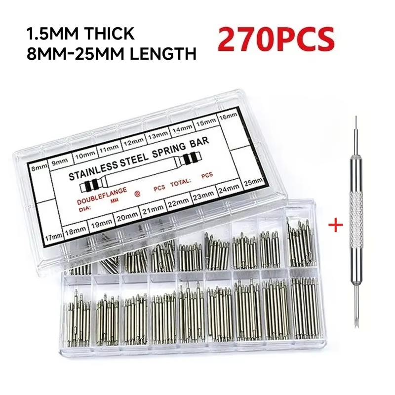 270pcs Stainless Steel Spring  - Spring Bar Tool Set ulasan dan harga