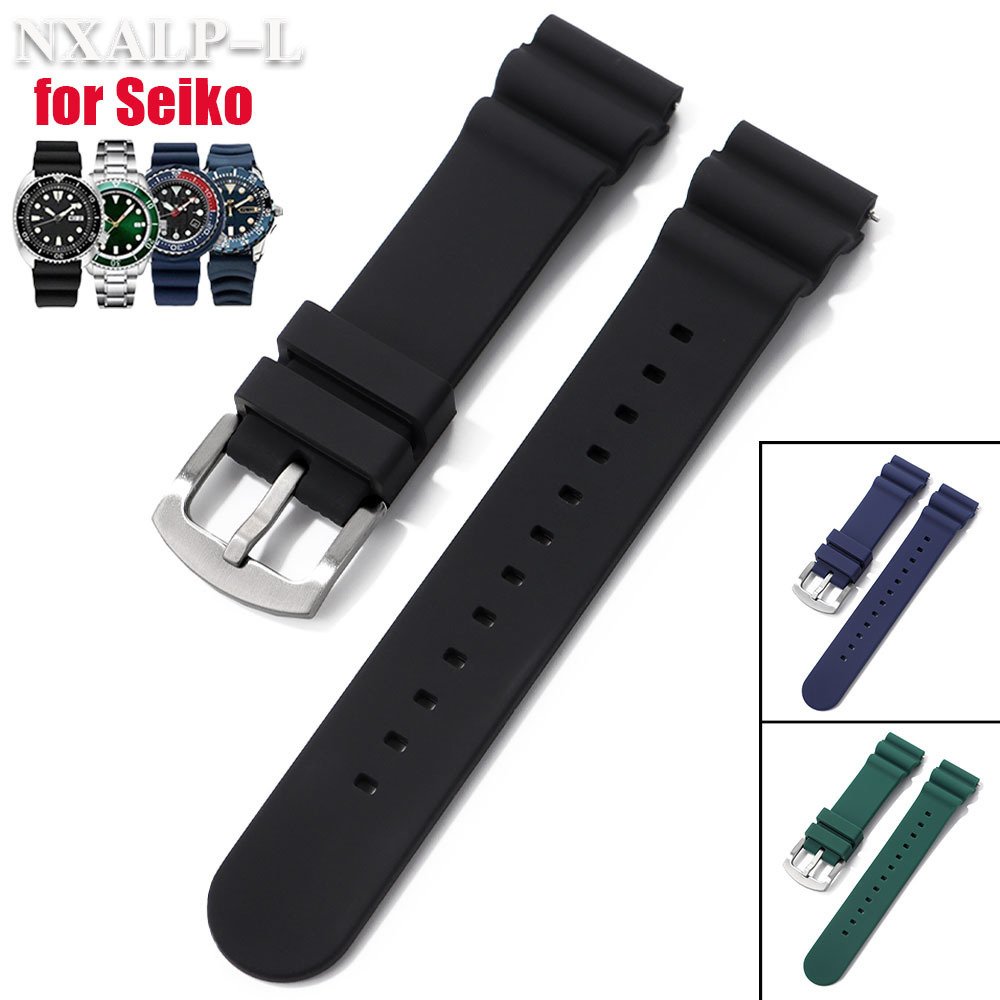 20mm 22mm Silicone Watch Band  - Seiko Watch 5 Sports ulasan dan harga