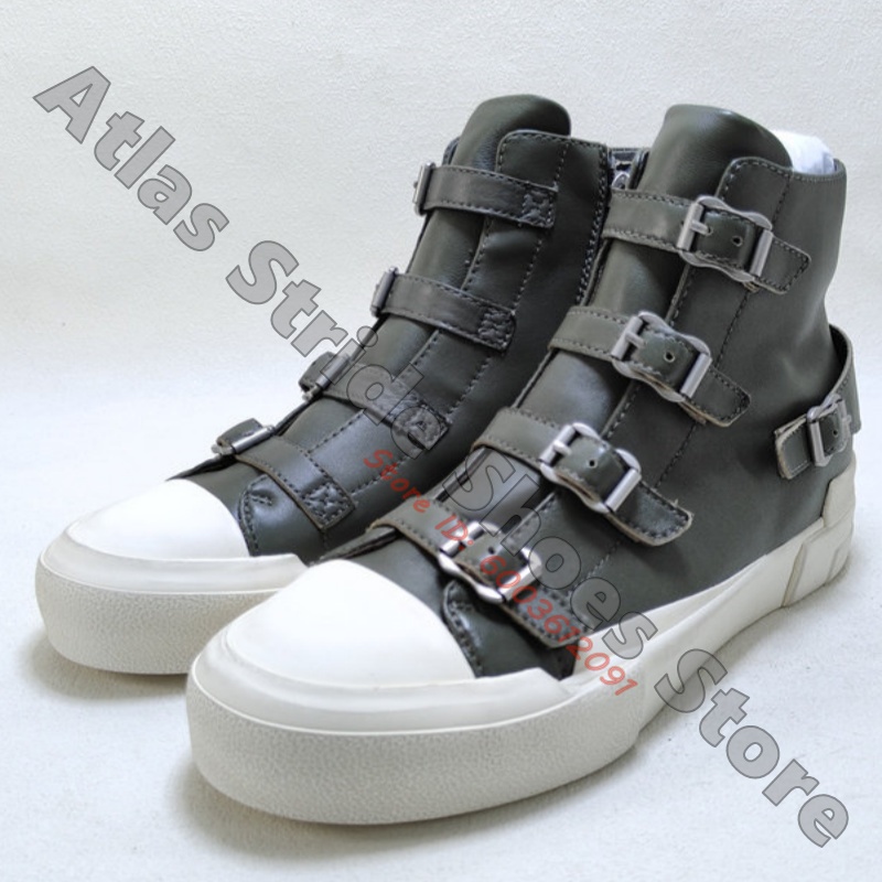Contrast High Top Sneakers Mul - Mesh Strap Metal ulasan dan harga