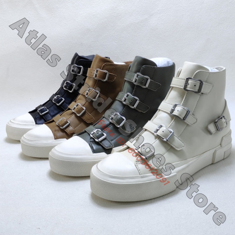 Contrast High Top Sneakers Mul - Mesh Strap Metal ulasan dan harga