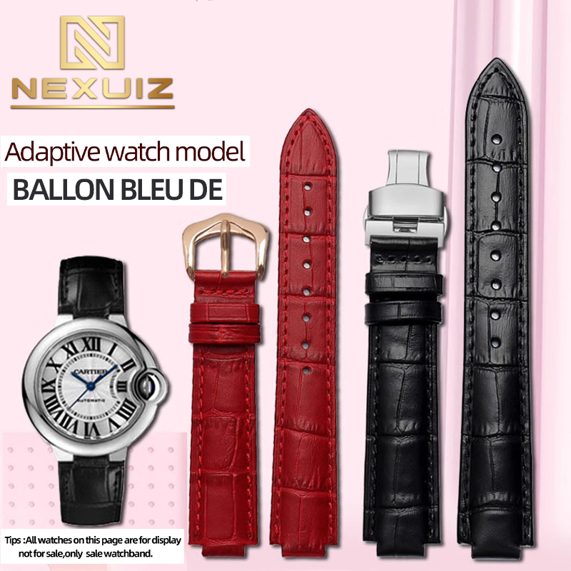 Leather Watch Band For  BALLON - Cartier Watch Ballon Bleu ulasan dan harga