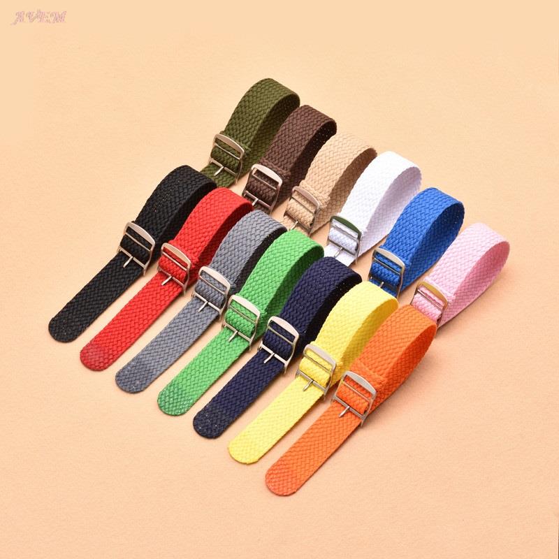 Canvas Sport Watchband Colorfu - Perlon Strap Woven ulasan dan harga