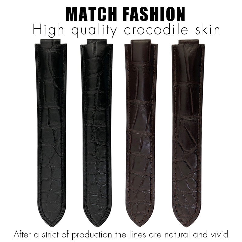 Crocodile Leather Watch Strap  - Cartier Watch Ballon Bleu ulasan dan harga