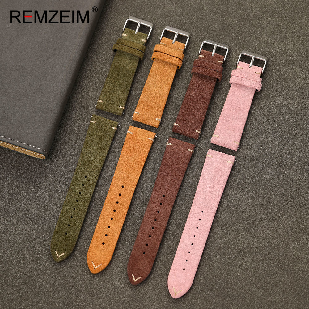 Unisex Suede Leather Watch Bel - Suede Strap Watch ulasan dan harga