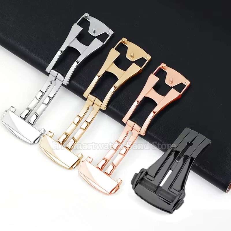 16mm 18mm 20mm Metal Watch Ban - Butterfly Clasp Deployant ulasan dan harga