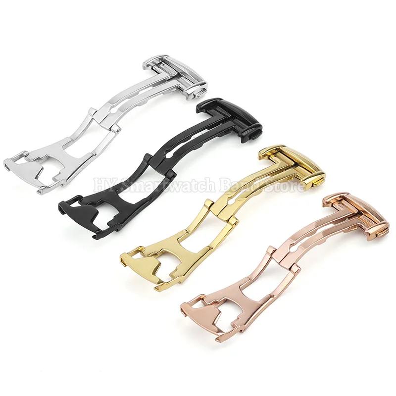 16mm 18mm 20mm Metal Watch Ban - Butterfly Clasp Deployant ulasan dan harga