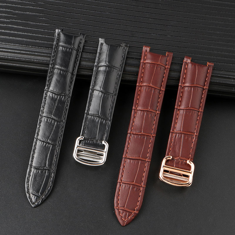 Cow Leather Watch Strap For Ca - Cartier Watch Tank ulasan dan harga