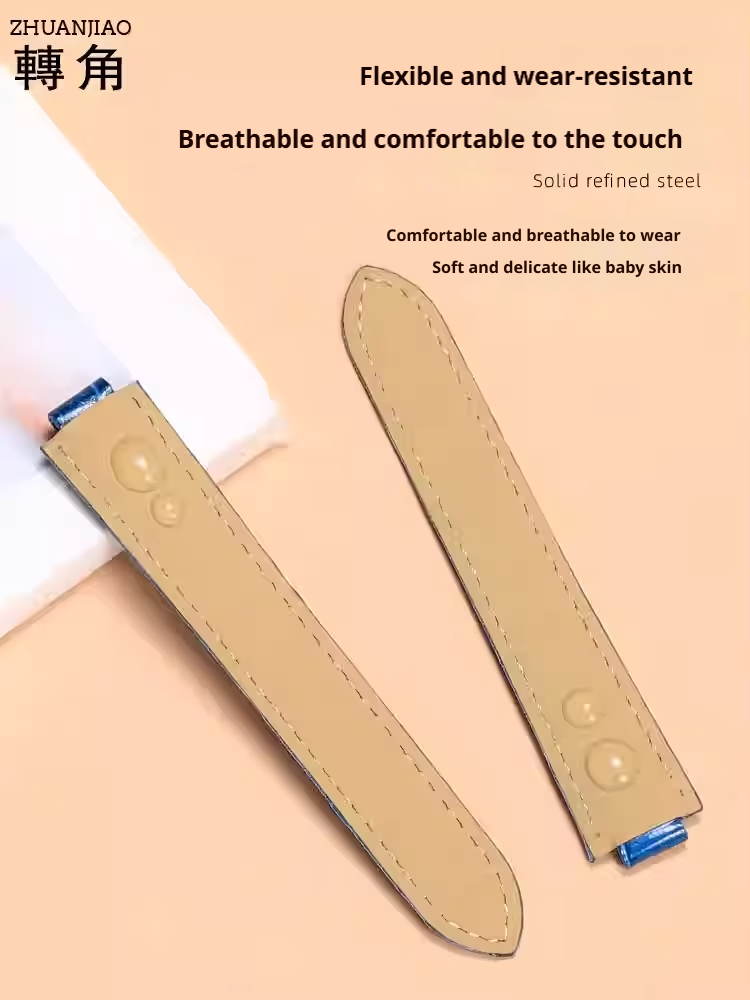 Leather watch strap for Cartie - Cartier Watch Ballon Bleu ulasan dan harga