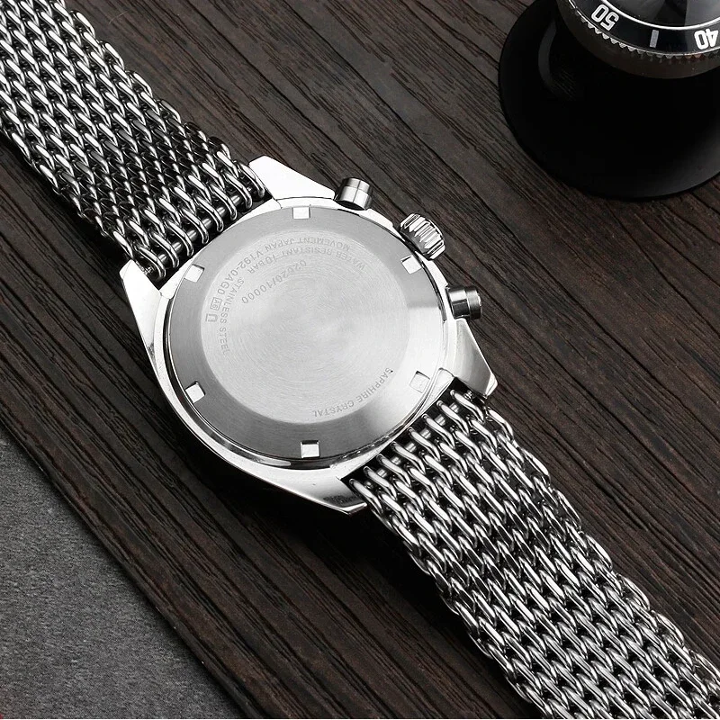 18/20/22/24mm Mesh Solid Stain - Mesh Strap Metal ulasan dan harga