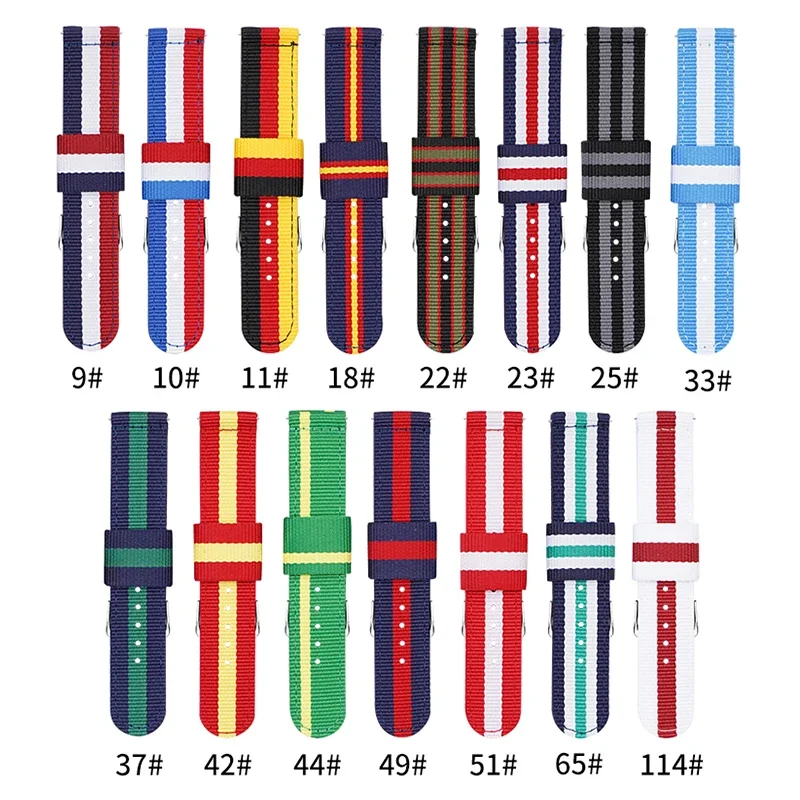 20mm 22mm Woven Nylon Strap fo - Canvas Strap Watch ulasan dan harga