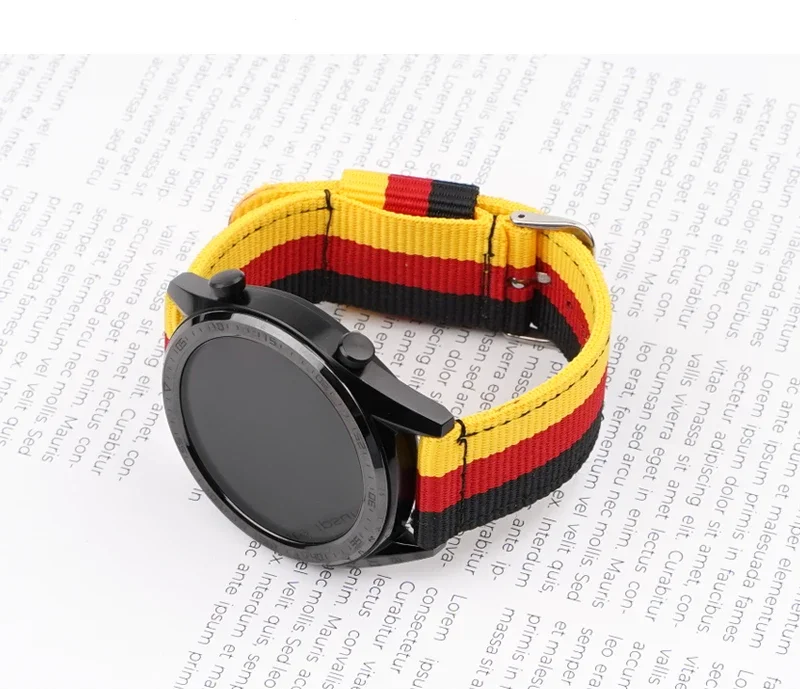 20mm 22mm Woven Nylon Strap fo - Canvas Strap Watch ulasan dan harga