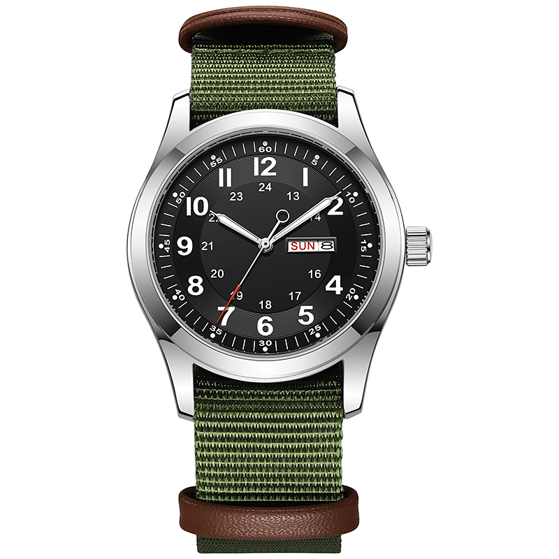 2026 Men's 42mm Watch Glow in  - Canvas Strap Watch ulasan dan harga
