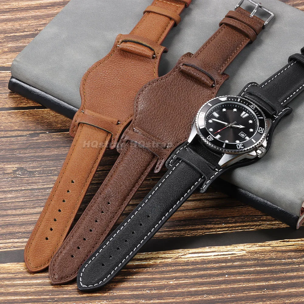 Genuine Leather Watch Band for - Omega Watch Speedmaster ulasan dan harga