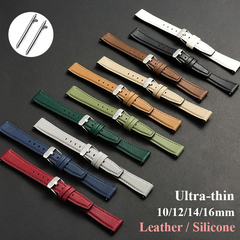 Ultra-thin Leather Watch Band  - Suede Strap Watch ulasan dan harga