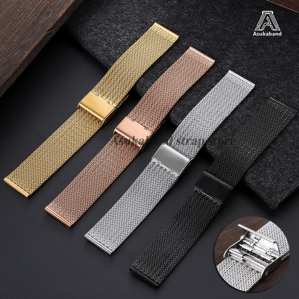 0.6 Mesh Milanese Stainless St - Mesh Strap Metal ulasan dan harga