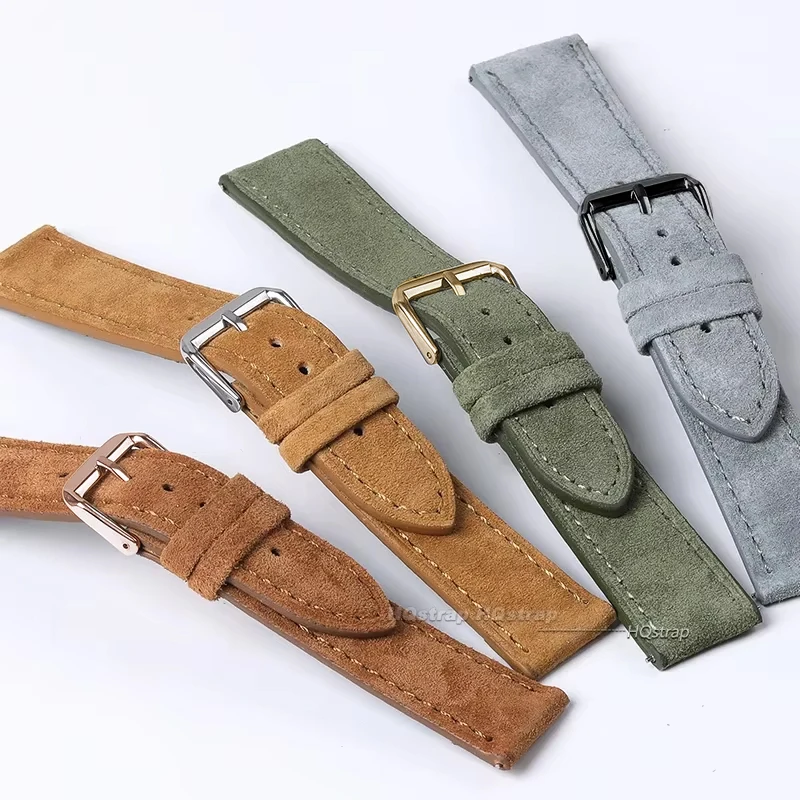Suede Genuine Leather Watchban - Suede Strap Watch ulasan dan harga